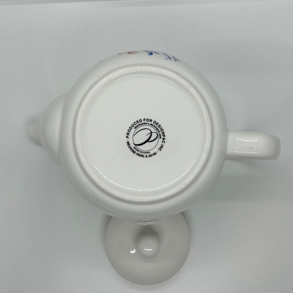 Designpac, Inc. Ceramic Blue Floral Tea Pot with Lid Melrose Park, Illinois - Picture 8 of 11